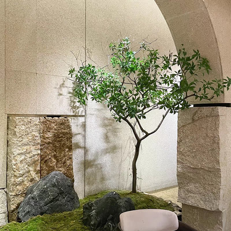 仿真马酒店木绿植假树造景家居客厅商场店铺橱窗醉造景观装饰摆件