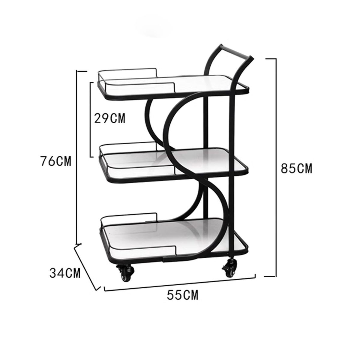 工厂直销手推送餐车可商用酒店ktv小推车款活动茶水车爆婚庆
