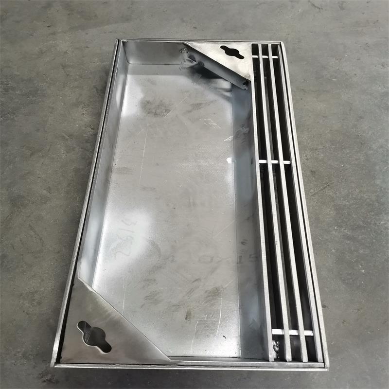 304不锈钢井盖201方形隐形雨水装饰缝隙铺砖方形井盖下沉线性盖板