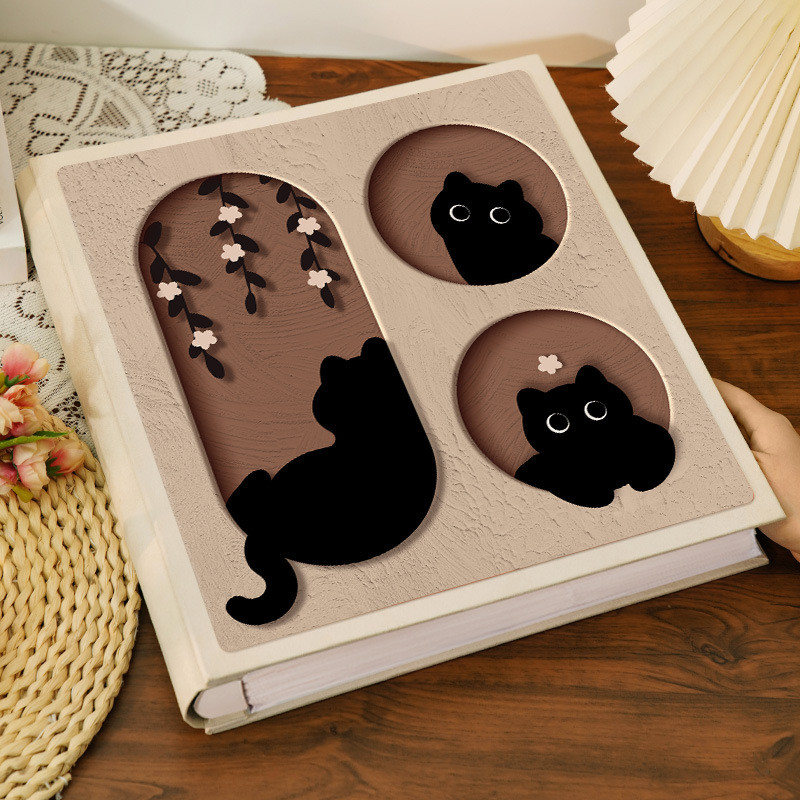 插页相册本大容量家庭纪念册情侣5寸6寸7照片收纳宝宝六七五成长3