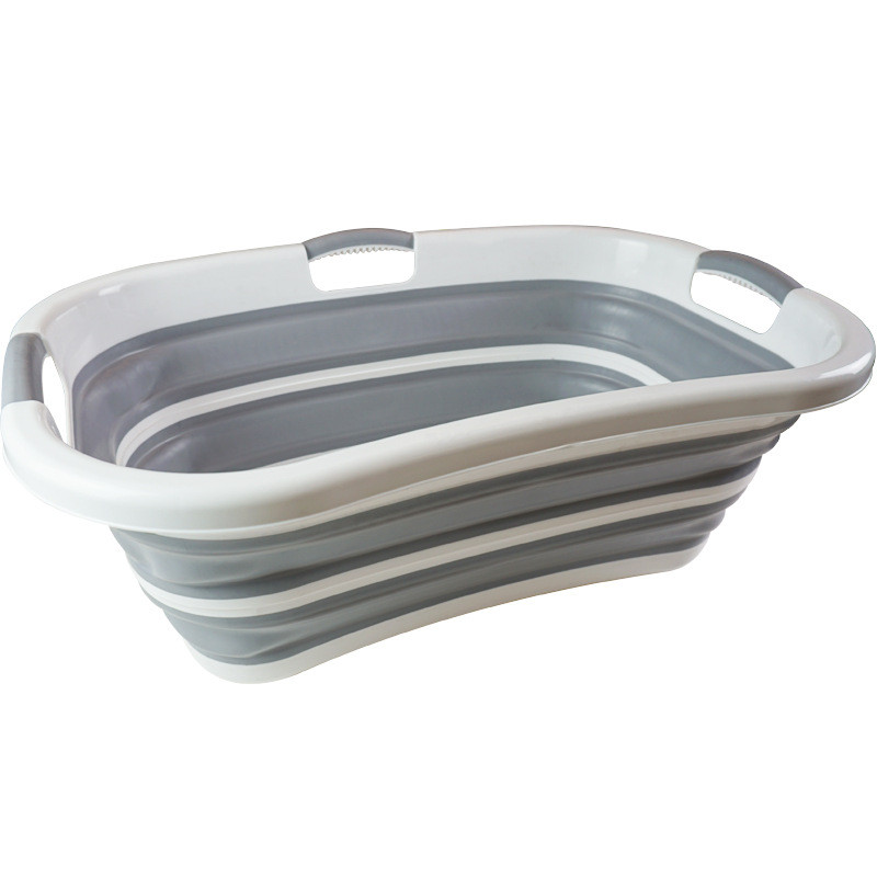 折叠洗澡盆洗衣盆多功能脏衣篮洗衣篮大号家用塑料加深宠物盆收纳