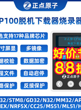 正点原子P100脱机下载器STM32 STM8 N32离线烧录编程烧写器芯片