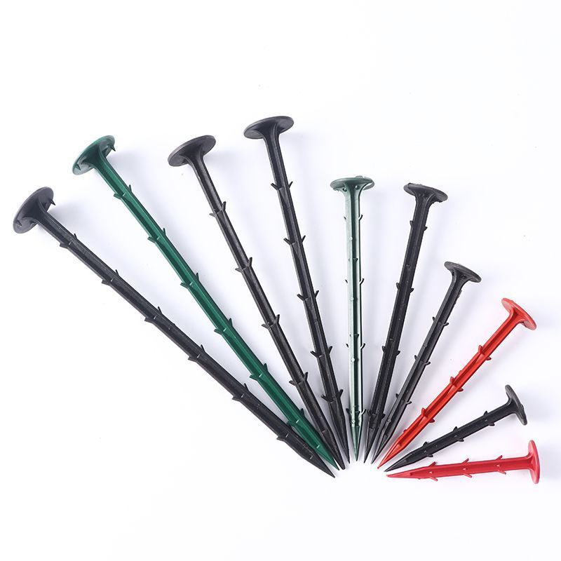 防草布地钉果园大棚地钉地膜钉塑料园艺地钉除草布倒刺钉厂家