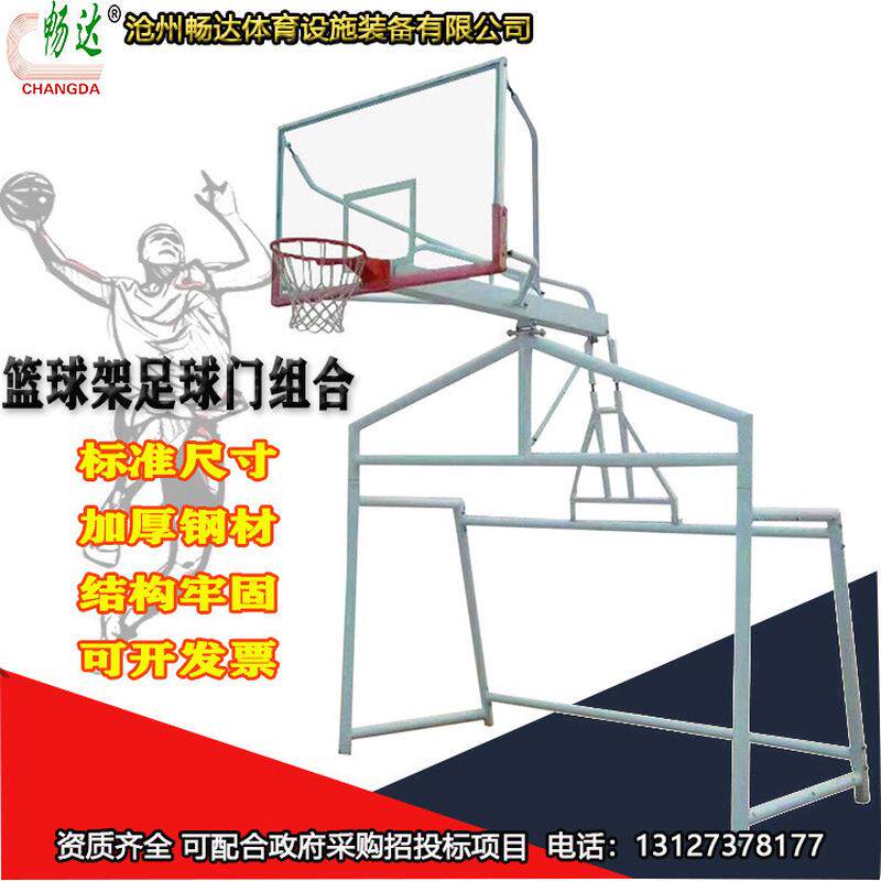 户外篮球架足球门组合成人篮球足球两用架架多功能足篮一体标准
