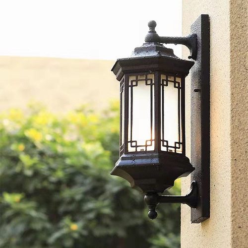 壁灯门口户外防水别墅新中式阳台走廊庭院花园创意室外防水墙灯具