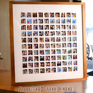 14y48多9九宫格相框摆台洗照片定制diy拼图手工纪念相册情侣挂墙