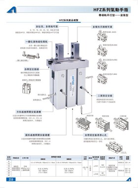 热销假一罚十亚德客手指hfkhfp/hfr/hfz/气缸/hfy6/hfkl/10n10/16