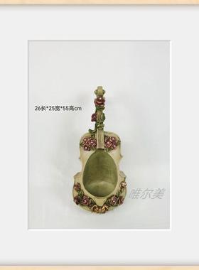 欧式轻奢网红小提琴精美花瓶家居摆件玄关客厅婚庆咖啡厅创意摆设