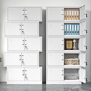 分体五节人事凭证档案资料顶柜办公室单节铁皮文件柜子带锁储物柜