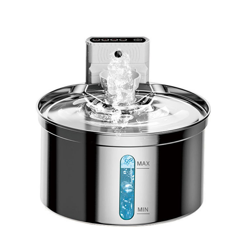 304不锈钢智能无线宠物饮水机猫咪自动感应过滤循环活水饮水器