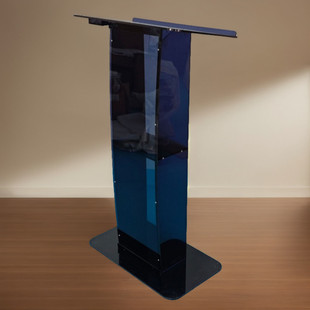 亚克力演讲台透明透黑会议讲桌领奖发言司仪台酒店迎宾台