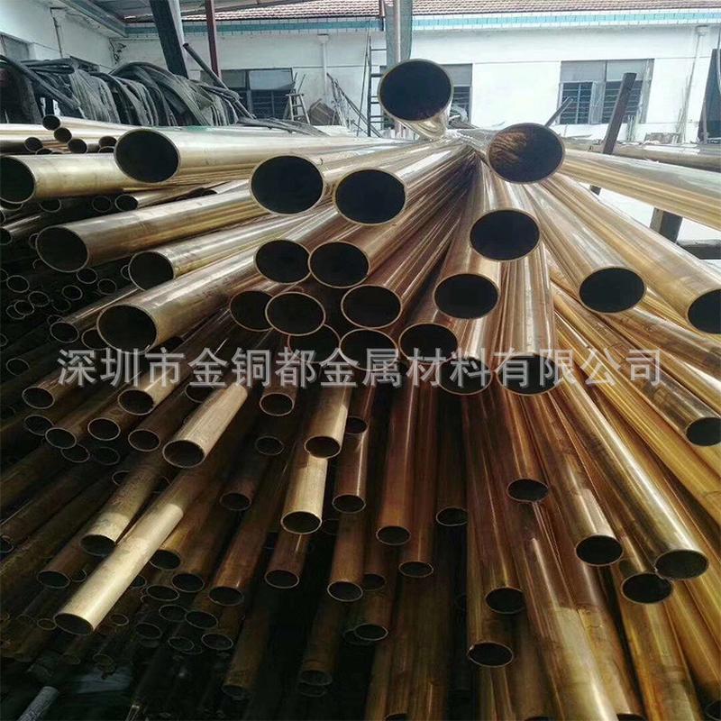 柳州h65黄铜管规格齐全20*20*1装饰用黄铜方管62黄铜车易方棒研磨