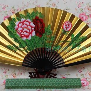 戏曲扇子贵妃醉酒牡丹小生戏剧舞台道具京剧越剧金扇子狄瑄