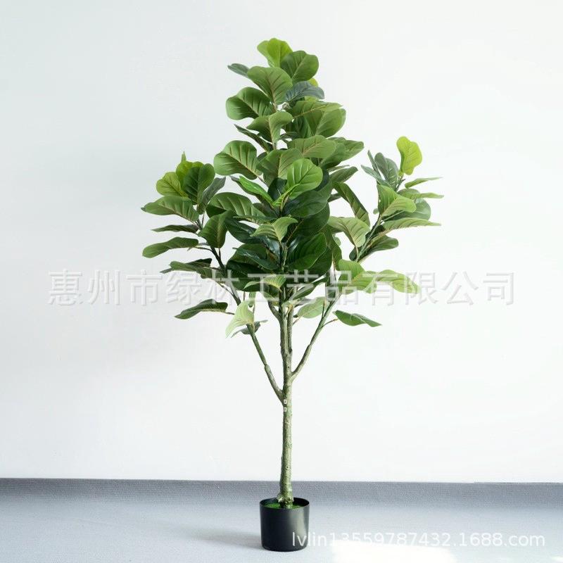仿真白锦琴叶榕可拆琴叶榕绿植盆栽家居装饰厂家批发装假枝