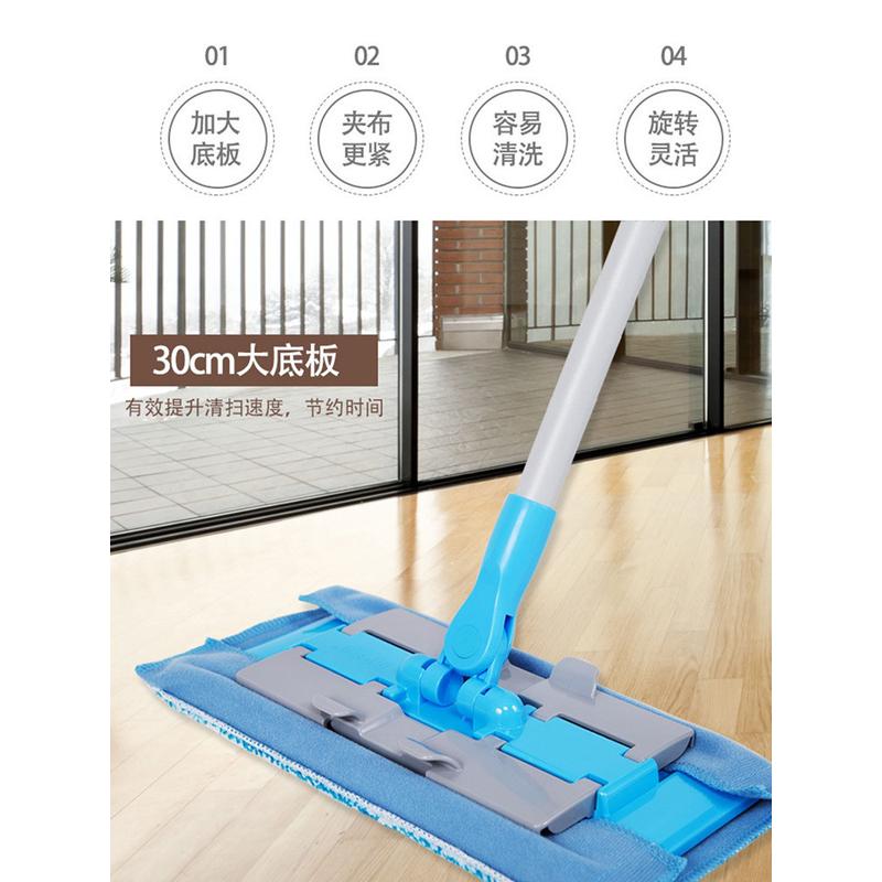y0ez批发易洁耐拖把夹布拖木拖擦地拖布家用一拖净2022新款平板地