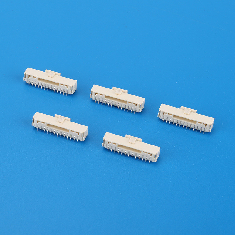 GH1.25AWV2P/3/4/5/6/7/8/10P卧贴1.25mm连接器带扣带锁接插件