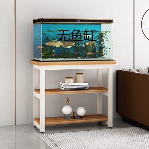 钢木实木鱼缸底柜鱼缸柜底架底座不锈钢草缸鱼缸架子铁艺金属