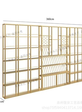 铁艺烤漆陈列架酒柜创意红酒白酒酒架展示架发光酒柜展示柜酒架