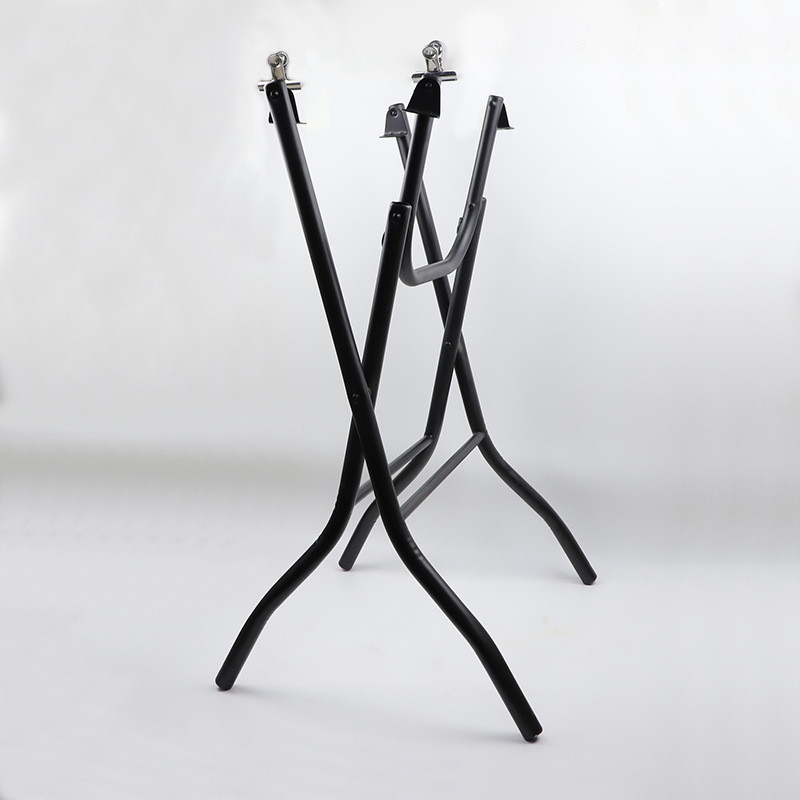 圆桌支架三角圆桌脚支撑餐桌腿简易大圆桌可折叠架子大排档折叠架