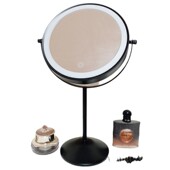 led化妆镜双面3倍10倍放大镜8英寸led梳妆镜礼品桌面宿舍带灯化妆