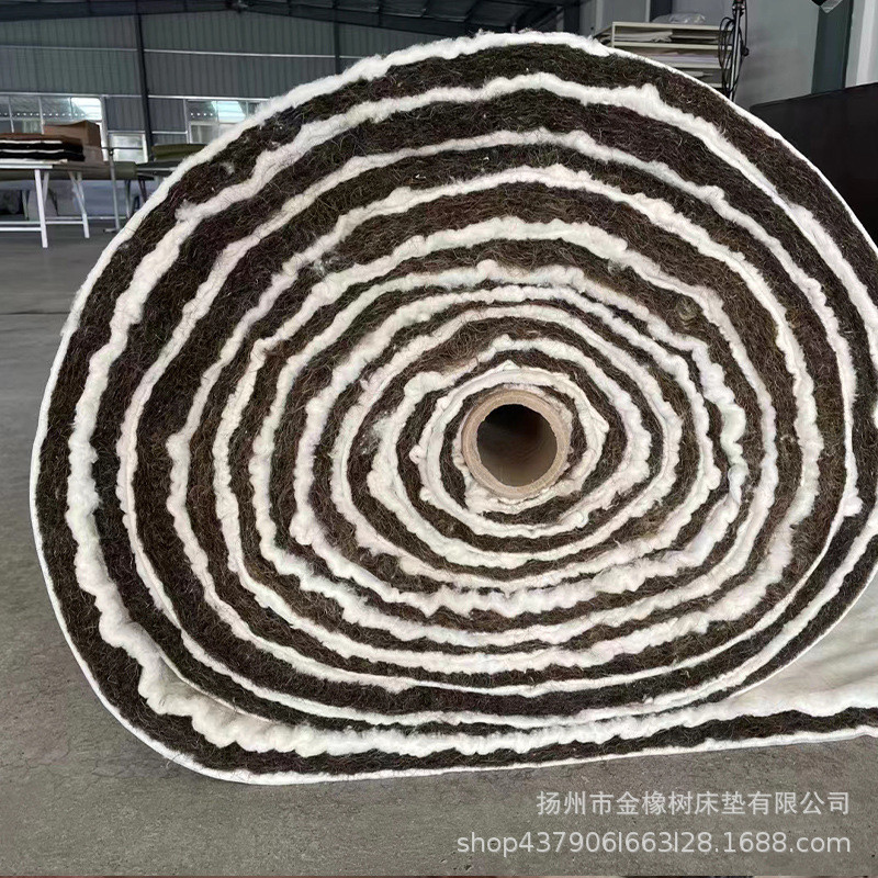 马尾毛床垫1米8床褥子针刺马毛喷胶棉花薄垫透气防纤维马鬃螨卷材