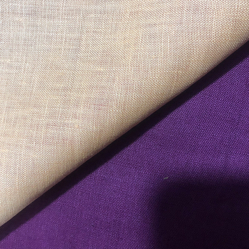 纯亚麻101纯亚麻14*14布料染色麻布纯麻素色净色麻面料