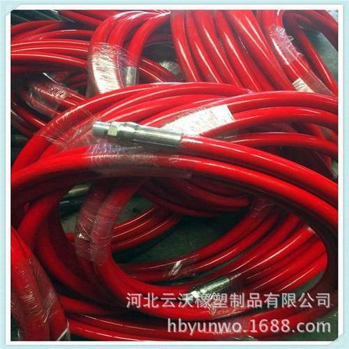 大量供应Φ6-25mm编织气加气软管cng高压钢丝压缩尼龙管抗压