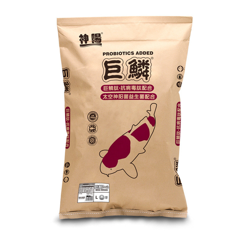 神阳巨鳞锦鲤饲料红白三色骨霸增色体增鱼食比赛级鱼粮