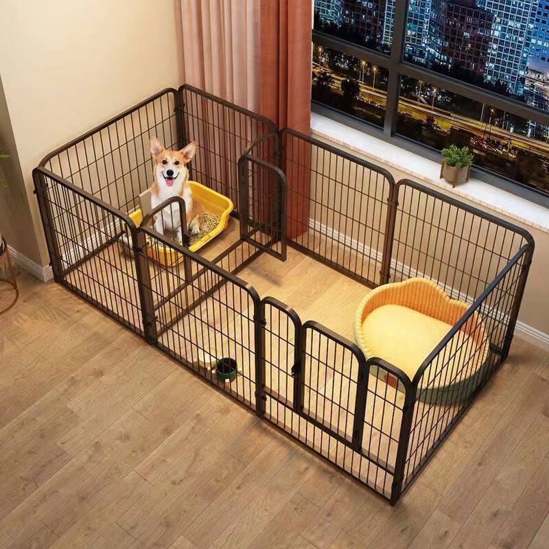 狗窝一室一厅一卫宠物狗狗围栏大中小型犬室内狗笼子栅栏柯基专用