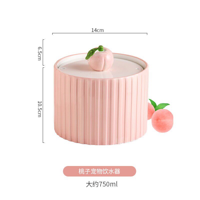 猫咪陶瓷饮水机自动循环流动喝水不过滤嘴宠物饮水器湿水碗猫用品