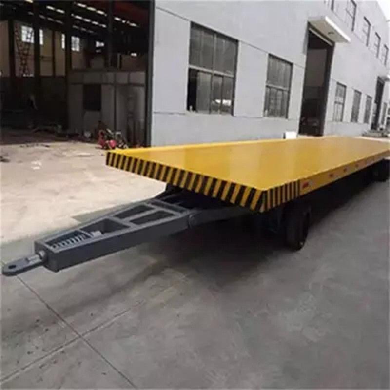 热销吨工矿重型牵引平板拖车拖挂式牵引车10平板拖车3吨5吨货物搬