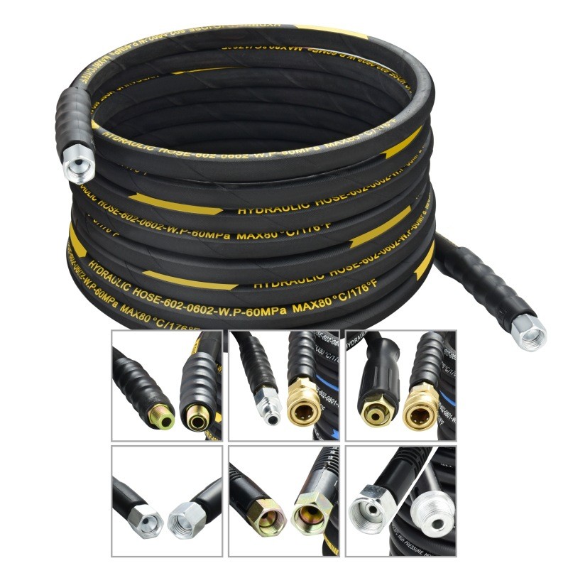 超高压清洗机出水管管道疏通管双层防加可以磨高压管40/48/60