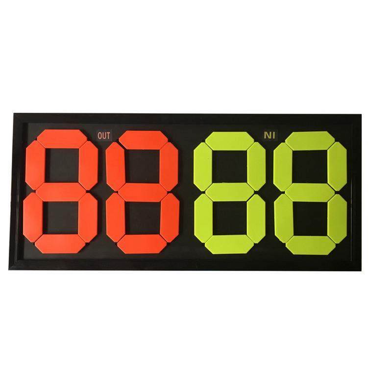 四位手动二位换人牌双面显示足球人牌篮球排球翻号牌裁判专用