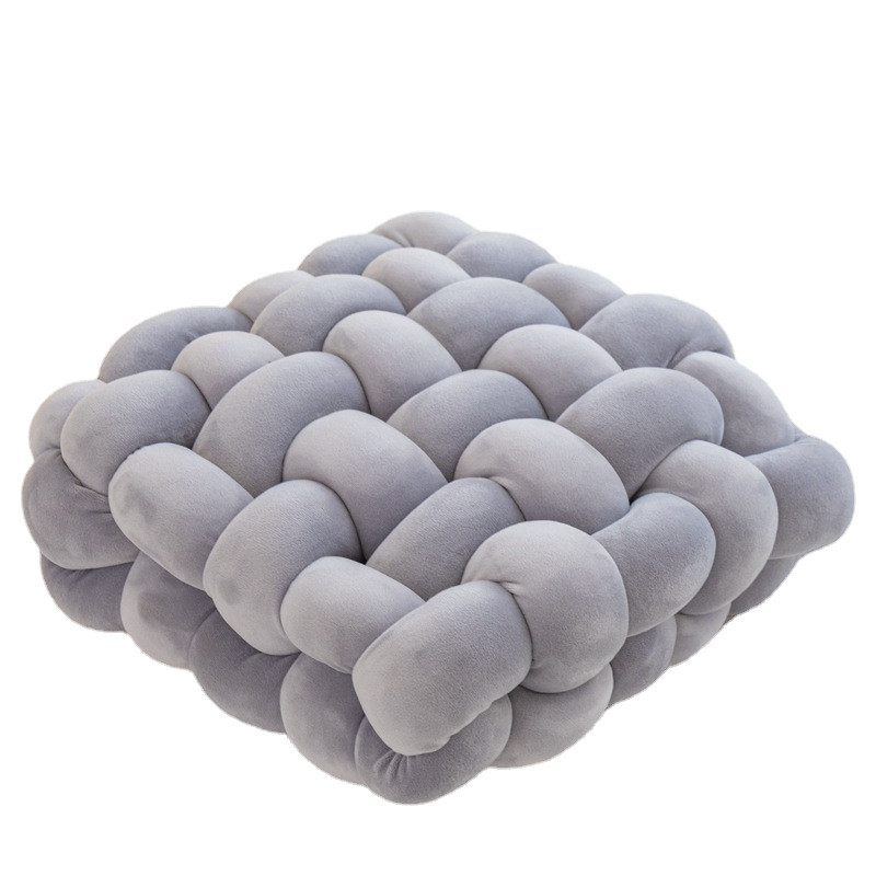 方便面坐垫in毛绒方形编织椅垫沙发靠背办公室抱枕靠枕装饰飘窗垫