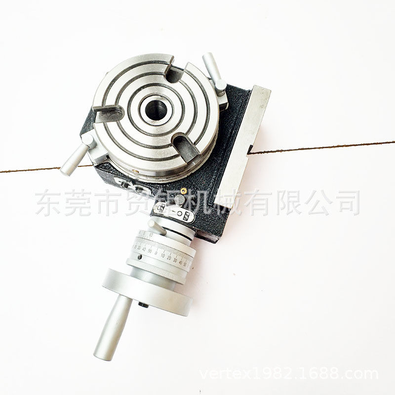 工作台分度盘hv-4横立两用分度盘钻铣床立卧分度盘旋转迷你型