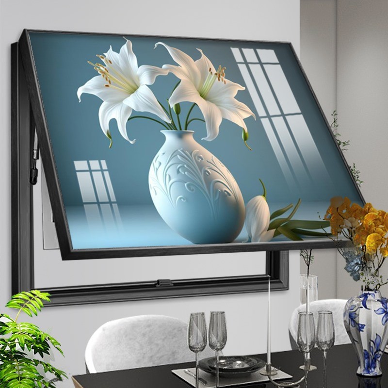 北欧小清新电表箱遮挡壁画现代简约强弱电闸盒子装饰画高级感挂画