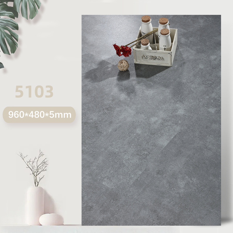 奶油风微水泥纯色白色大板spc锁扣石塑地板石晶大理石pvc卡扣防水