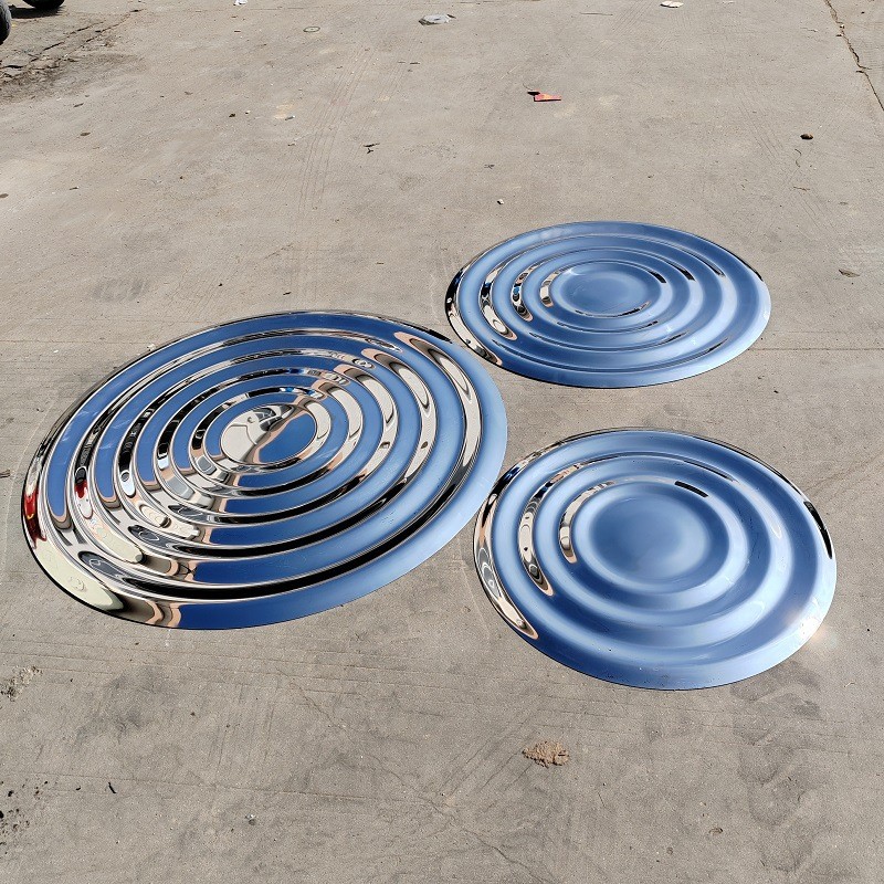 厂家复古供应创意不锈钢水滴雕塑摆件大堂水景办公场所铁艺摆件