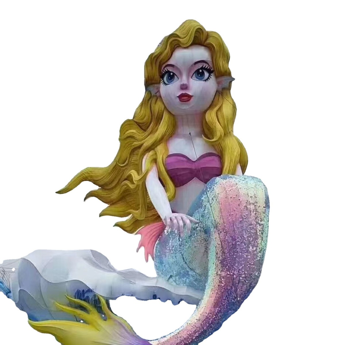 国潮人物造型花灯制作自贡大型彩灯灯光节春节亮化灯展展览制作