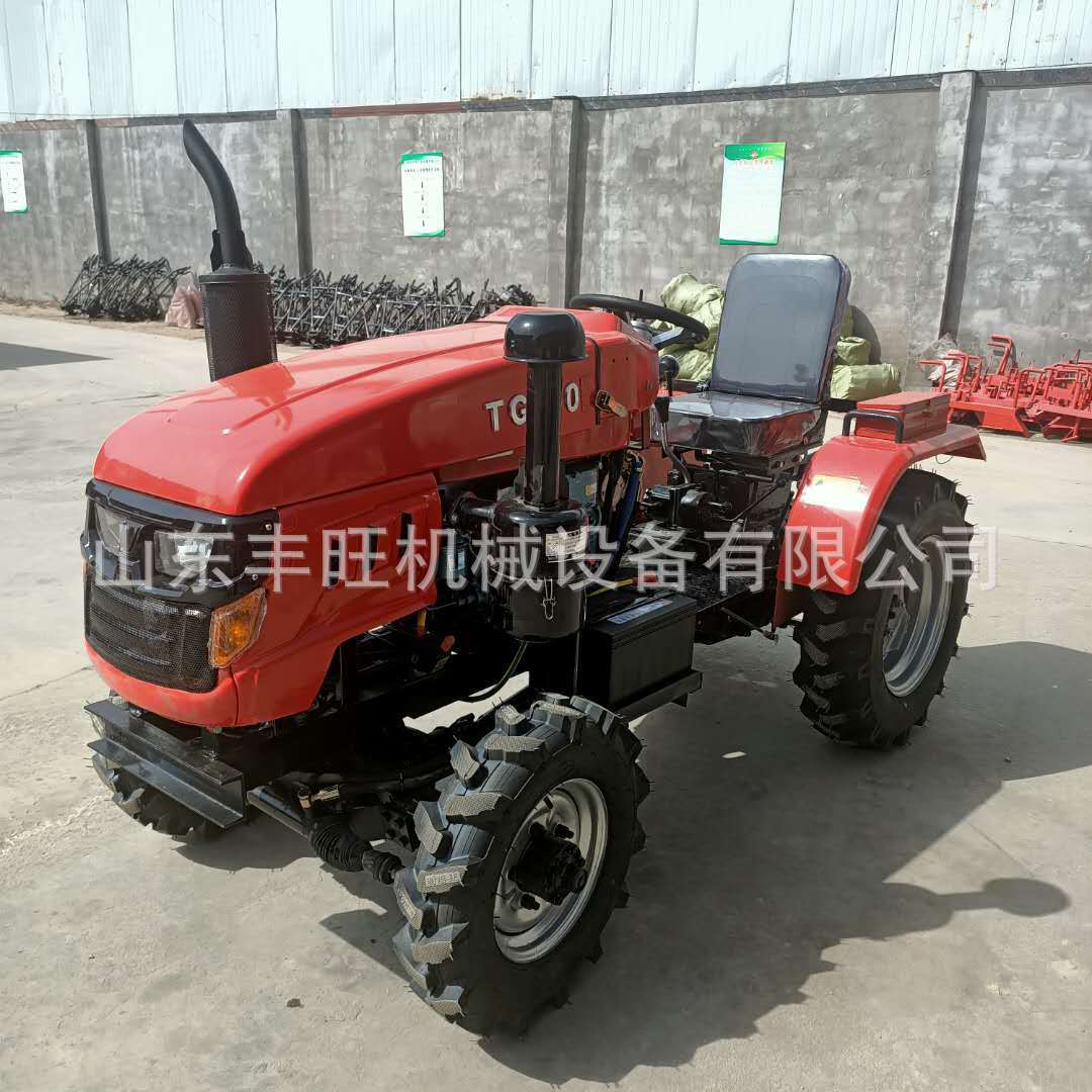 热销园农用四轮拖拉机低矮型侧坐果小型旋耕机单缸两驱打地机