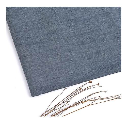 牛仔牛仔风亚麻弹力布料 亚麻棉新品麻布 牛仔棉麻弹力休闲面料