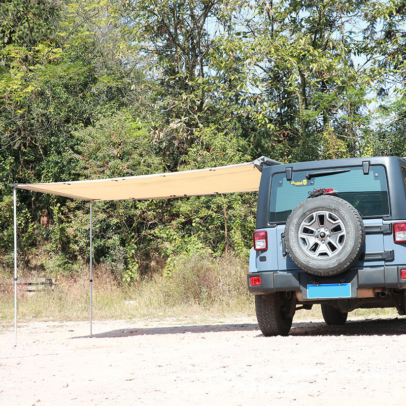 户外自驾游露营天幕便携式防晒车顶侧边帐篷车棚汽车防雨侧蓬批发