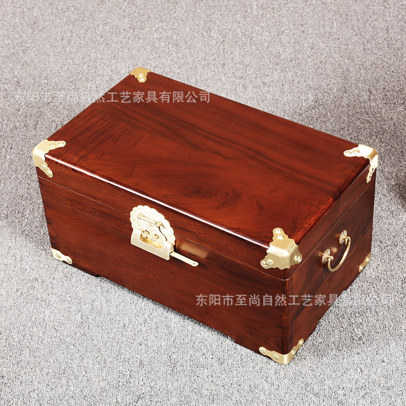 樟木箱香樟木箱子龙凤呈祥香樟木婚庆子香樟木字画收纳箱箱