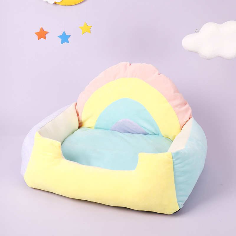 厂家直发猫窝冬季保暖四季猫咪用品式可拆洗猫床公主床摇篮半封闭