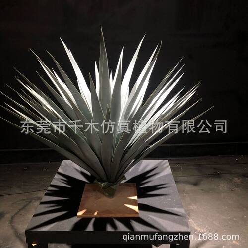 仿真盆景剑兰盆栽龙舌兰北欧室内装饰摆设剑麻批发厂家直销