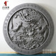 唐语砖雕中式 饰画古建四合院90cm圆形 影壁照壁迎门墙客厅装