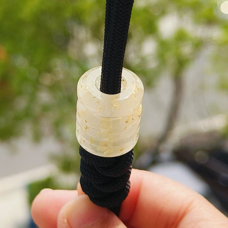 товар из китая ssd工作室金箔树脂edc伞绳刀坠夜光背包挂坠吊坠diy珠折刀挂件