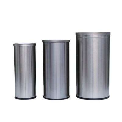 港式翻盖投垃圾桶不锈钢港式垃圾桶商场酒店立式直半盖大号春泉