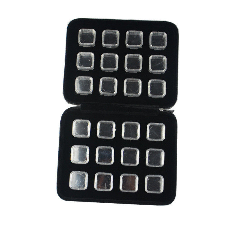 Ювелирная упаковка 透明亚克力悬浮薄膜芯片高弹性膜硅片裸石裸钻展示收纳包装保护盒