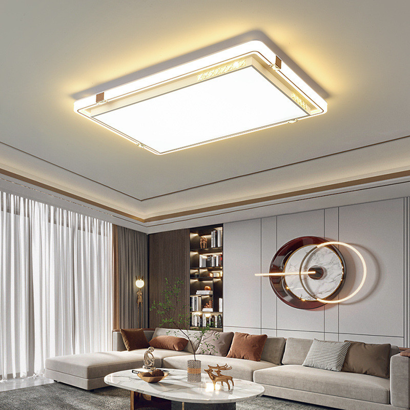 轻奢卧室吸顶灯大气客厅灯现代简约led书房灯具组合全屋套餐家用
